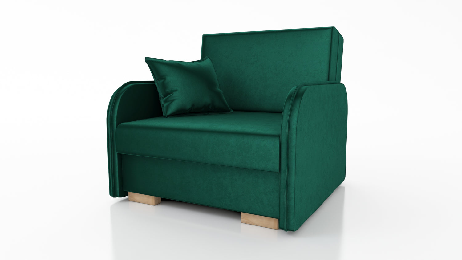 SINGLE SOFA BED GOLDY 90CM / FOAMBERLIN FABRIC CLICK HEREJASMINE FABRIC CLICK HERE EASY CLEAN FABRICMONOLITH FABRIC CLICK HERE STAIN RESISTANTKRONOS FABRIC CLICK HERE EASY CLEAN FABRICThe sofa is made of a wooden frame, the seat is made of PUR T30 / 42 fo
