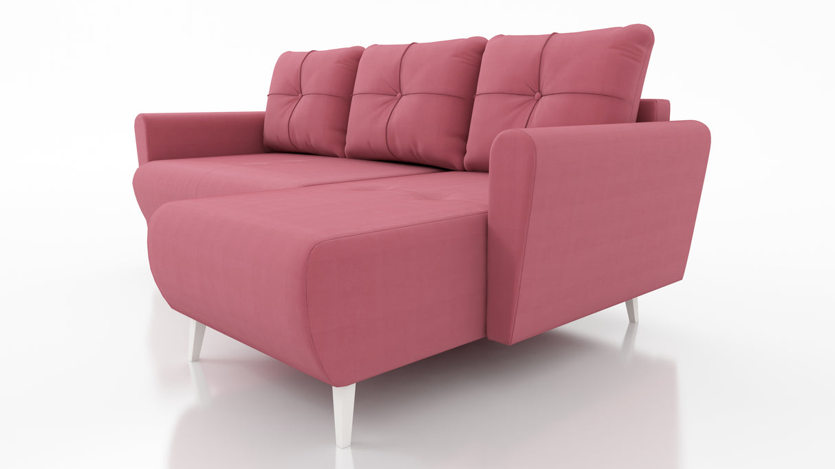 CORNER SOFA BED MONE UNIVERSAL 228cm EASY CLEAN FABRIC CHOICE OF COLOR / BONELL SPRINGS + FOAMTHIS MODEL IS UNIVERSAL WHICH MEANS YOU CAN CHOOSE CORNER SIDE DURING ASSEMBLYSpecification:- EASY CLEAN FABRIC (JASMINE AND KRONOS)- free-standing furniture uph