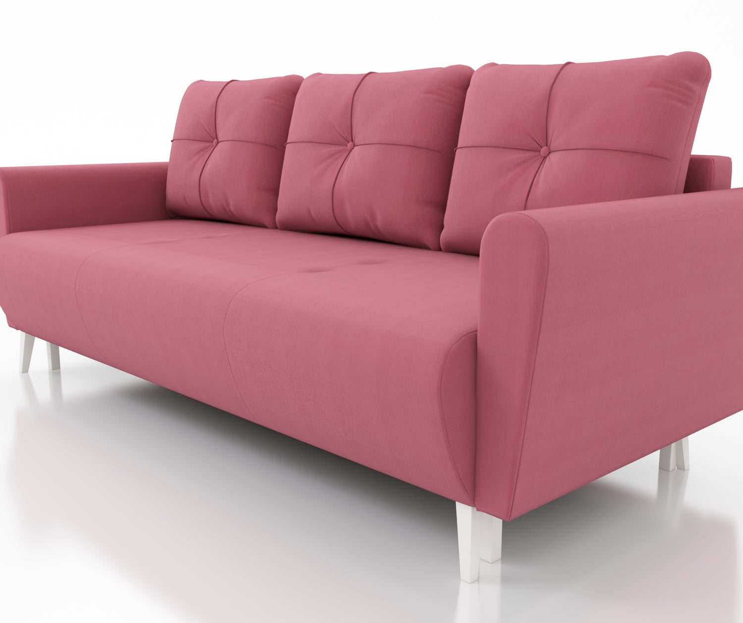 SOFA BED MONE CHOICE OF COLOR 221CM SEASY CLEAN FABRIC / BONELL SPRINGS + FOAMSofa dimensions: sleeping area 135/191 cm width 221 cm depth 96 cm height to the seat 44 cm height of the legs 13 cmSpecification: EASY CLEAN FABRIC free-standing furniture upho