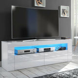 TV STAND DACO 2 WHITE GLOSS FRONTS 140CMDepth: 40 cmWidth: 140 cmHeight: 45 cmhttps://cdn.shopify.com/s/files/1/2162/9827/files/RTV_RUMBA_120-140_27.04.2020.PDF?v=1667516476Minimalist designThe cabinet has 2 functional and roomy storage compartments.The f