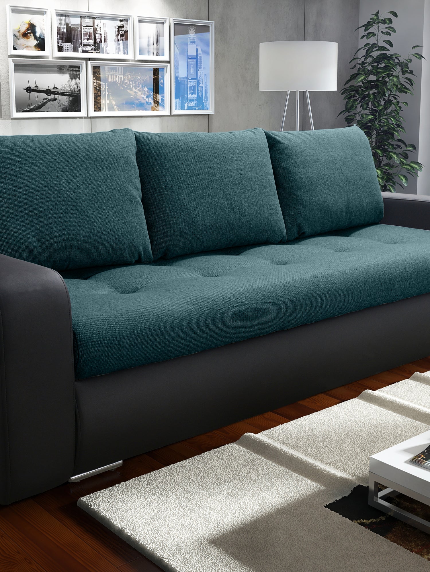 SOFA BED DAVY 228CM / BONELL SPRINGS + FOAM CHOICE OF COLORMADE IN FABRIC INARI CLICK HERE + MADRID FAUX LEATHER CLICK HERE Dimensions:- 143/190 sleeping area- width 228- depth 93- height to the seat 42* dimensions are given with a tolerance of +/- 3 cmSp