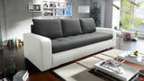 SOFA BED DAVY 228CM / BONELL SPRINGS + FOAM CHOICE OF COLORMADE IN FABRIC INARI CLICK HERE + MADRID FAUX LEATHER CLICK HERE Dimensions:- 143/190 sleeping area- width 228- depth 93- height to the seat 42* dimensions are given with a tolerance of +/- 3 cmSp