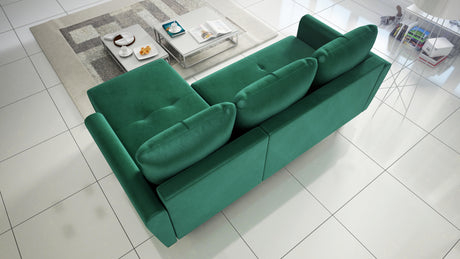 CORNER SOFA BED MONE UNIVERSAL 228cm EASY CLEAN FABRIC CHOICE OF COLOR / BONELL SPRINGS + FOAMTHIS MODEL IS UNIVERSAL WHICH MEANS YOU CAN CHOOSE CORNER SIDE DURING ASSEMBLYSpecification:- EASY CLEAN FABRIC (JASMINE AND KRONOS)- free-standing furniture uph