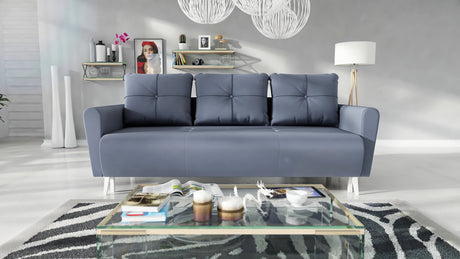 SOFA BED MONE CHOICE OF COLOR 221CM SEASY CLEAN FABRIC / BONELL SPRINGS + FOAMSofa dimensions: sleeping area 135/191 cm width 221 cm depth 96 cm height to the seat 44 cm height of the legs 13 cmSpecification: EASY CLEAN FABRIC free-standing furniture upho