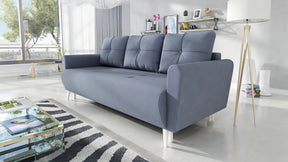SOFA BED MONE CHOICE OF COLOR 221CM SEASY CLEAN FABRIC / BONELL SPRINGS + FOAMSofa dimensions: sleeping area 135/191 cm width 221 cm depth 96 cm height to the seat 44 cm height of the legs 13 cmSpecification: EASY CLEAN FABRIC free-standing furniture upho