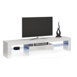 TV STAND DACO WHITE GLOSS FRONTS 160CMWHITE OR BLACK GLOSSTABLE DIMENSIONS 160CM Depth: 40 cmWidth: 160 cmHeight: 45 cmA modern tv table is a practical and elegant piece of furniture, a perfect for people who looking for functional furniture for a modern