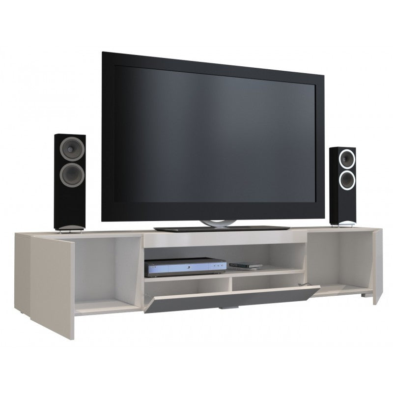 TV STAND SAMBA 200CMThe modern design will meet the expectations of all those who value a combination of simplicity and elegance Minimalistic design The cabinet has 2 functional, spacious compartments on the left and right side and one, centrally located,